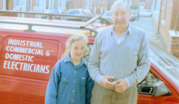 Lisa Evans and Grandad